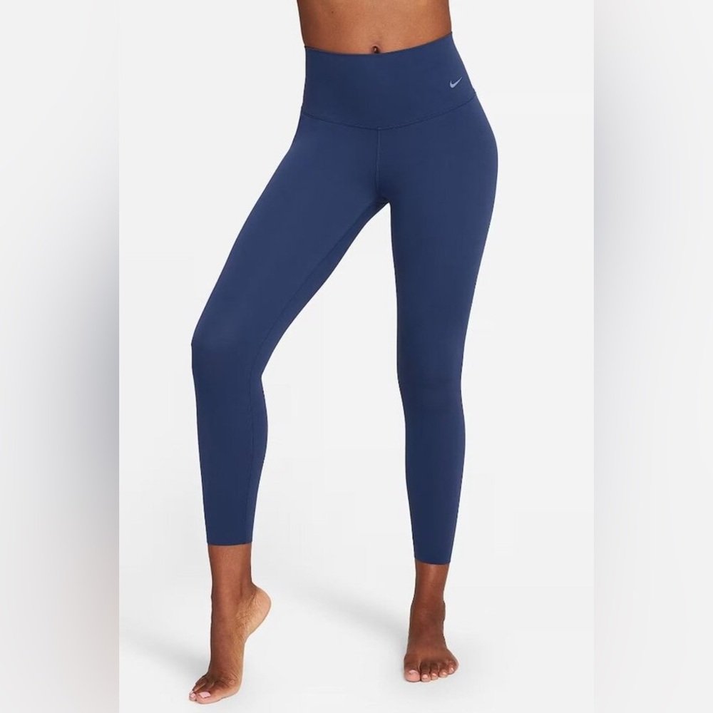 Nike Zenvy High-Waisted 7/8 Legging Midnight Blue DQ6015 Training Women's XLarge